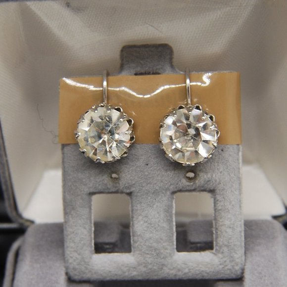 CORO MCM Retro Rhinestone Clip-On Earrings, Great Condition - Picture 2 of 4